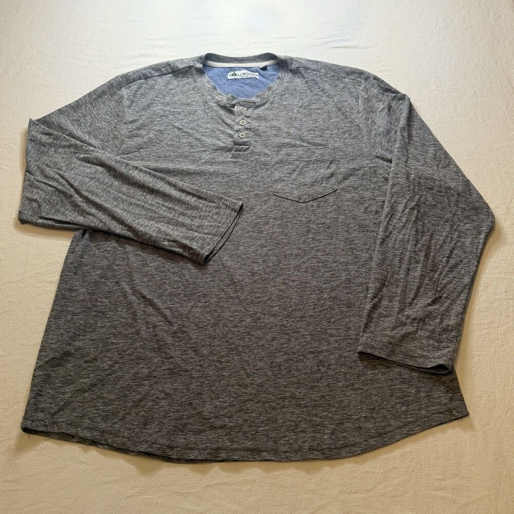 Tallwoods Premium Lifestyle Apparel Size XL Gray Pullover Men’s Long Sleeve